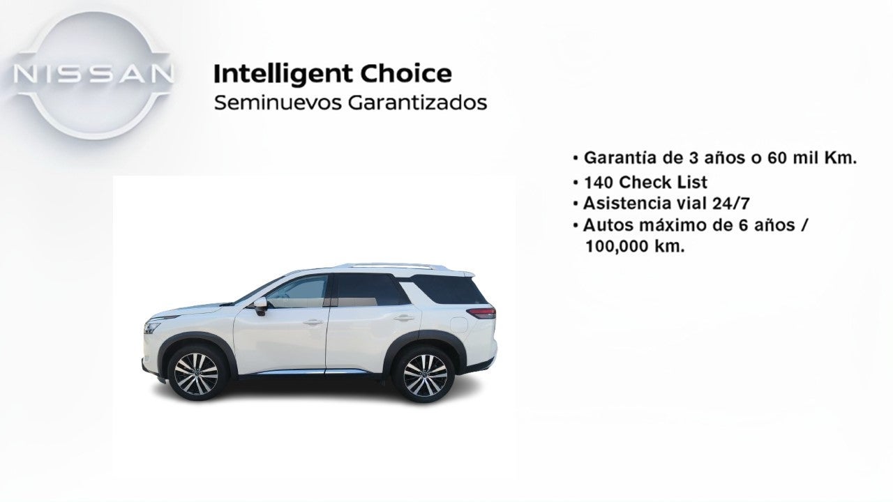 2023 Nissan Pathfinder EXCLUSIVE V6 3.5L 270 CP 5 PUERTAS AUT PIEL BA AA