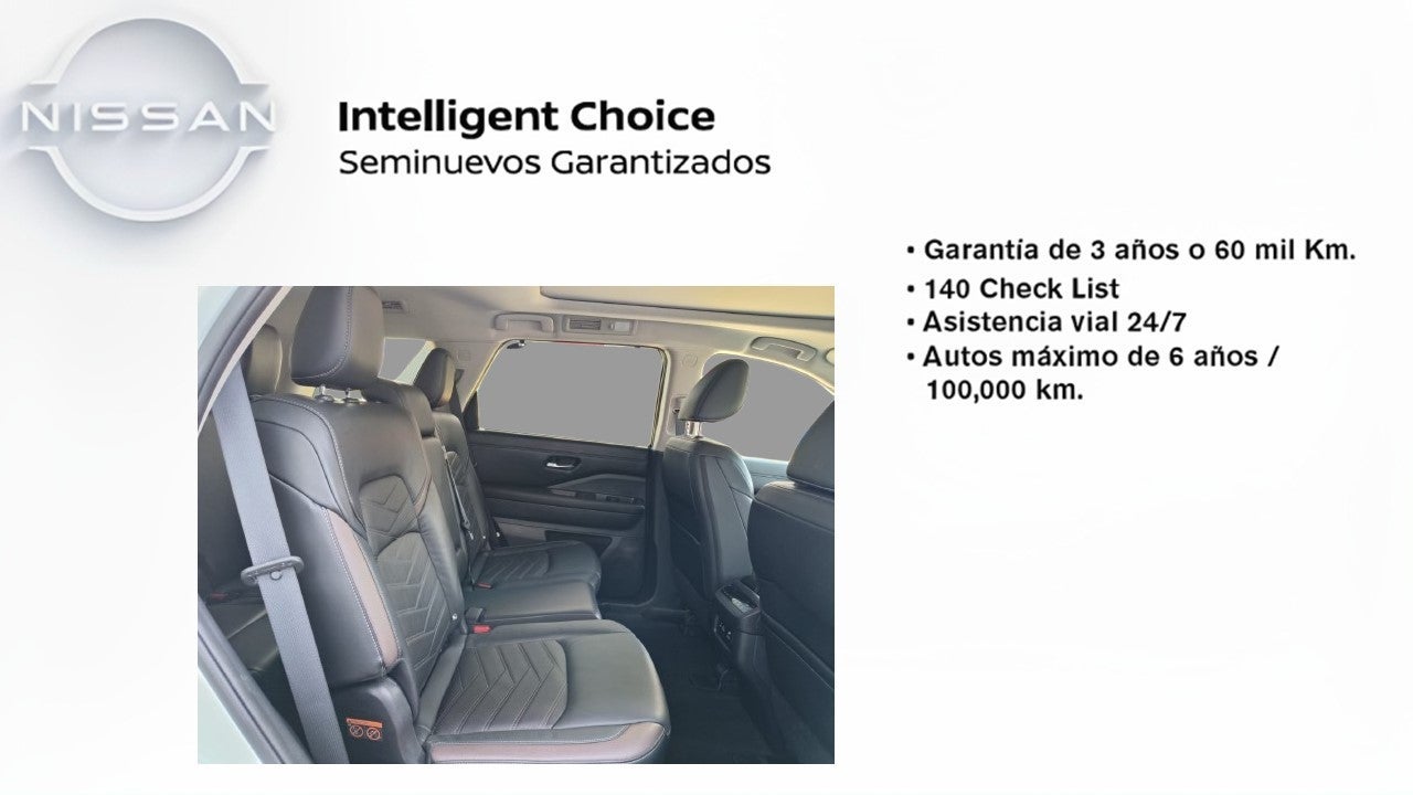 2023 Nissan Pathfinder EXCLUSIVE V6 3.5L 270 CP 5 PUERTAS AUT PIEL BA AA