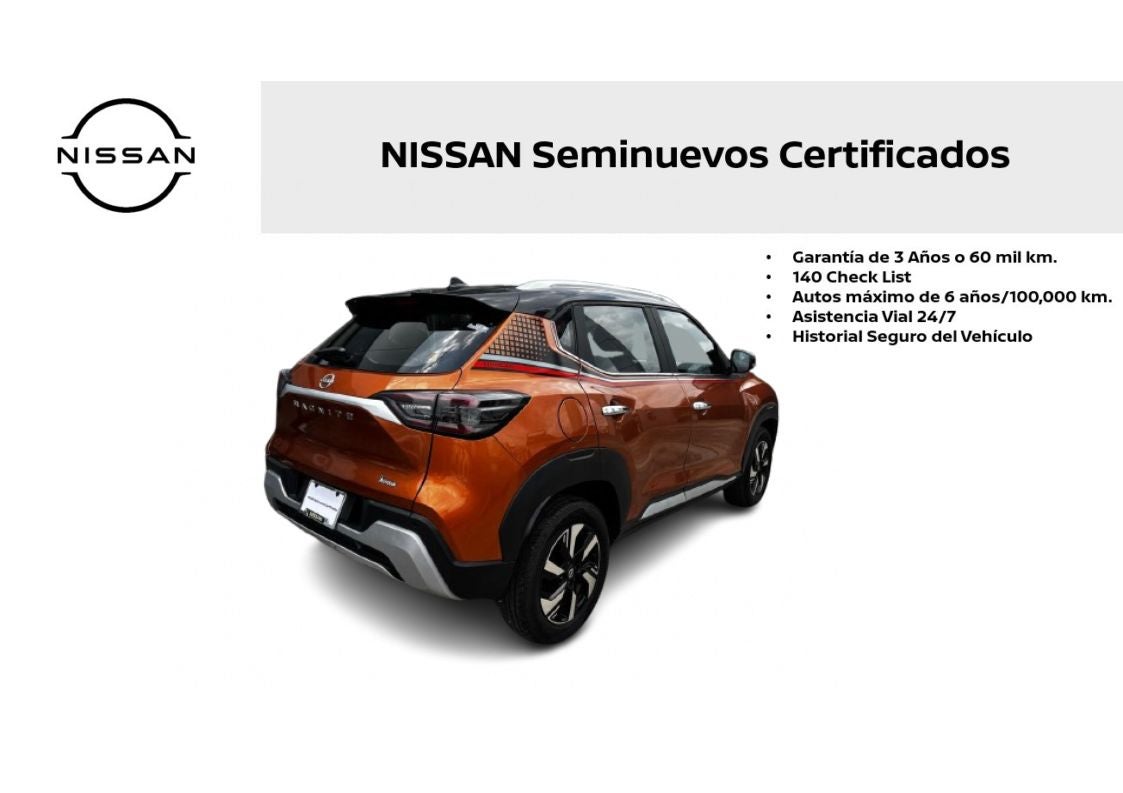 2025 Nissan Magnite EXCLUSIVE, L3, 1.0T, 112 CP, 5 PUERTAS, AUT CVT